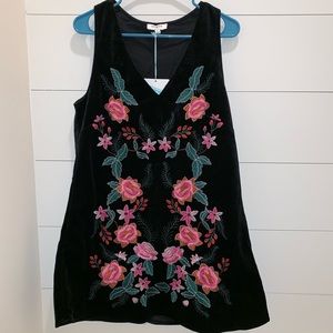 Umgee velvet floral dress